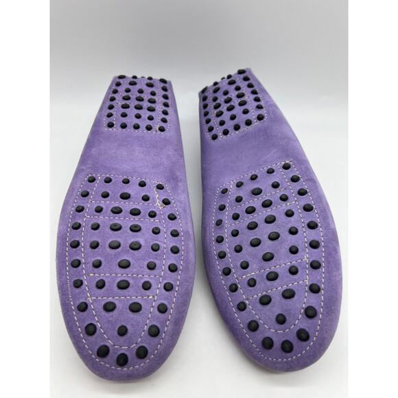 Soldini Women’s Suede Slippers Lilac Made in Italy EUR 41/US 10 New - Picture 4 of 12